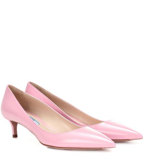 prada block heel pump|prada kitten heel sandals.